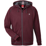 Illustrator Silver Logo TT38 Men's Heathered Performance Hooded Jacket