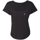 Illustrator Pink Logo NL6760 Ladies' Triblend Dolman Sleeve