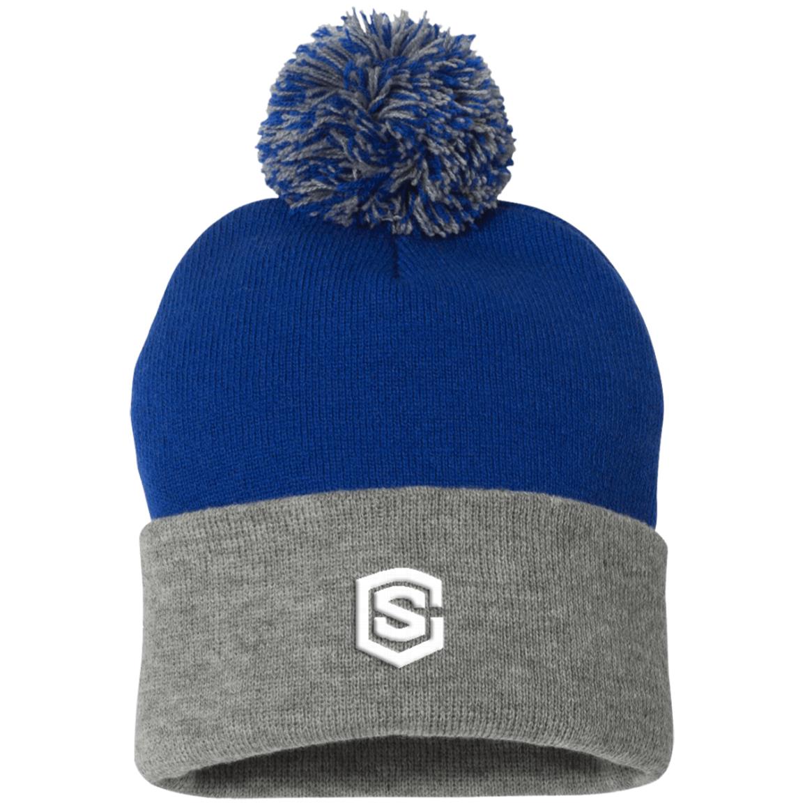 white (2) SP15 Pom Pom Knit Cap