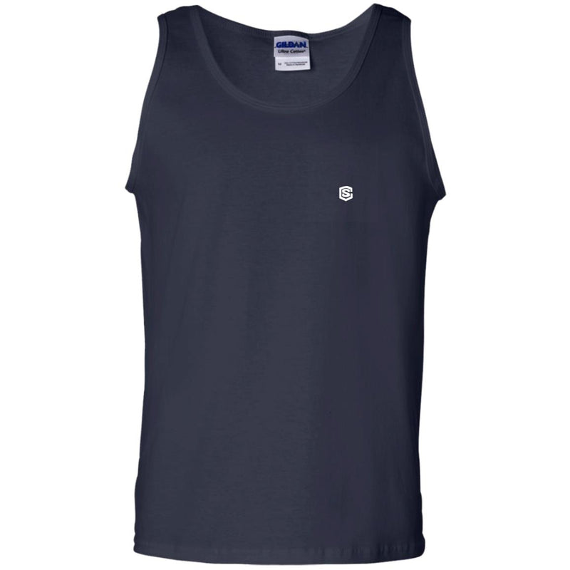 Illustrator White Logo G220 100% Cotton Tank Top