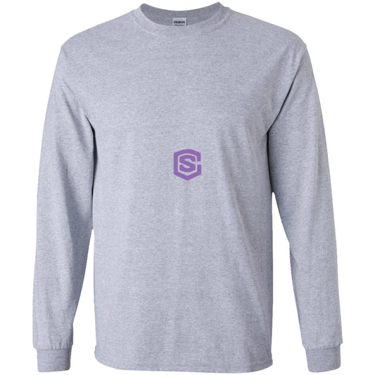 Illustrator Purple Logo G240B Youth LS T-Shirt