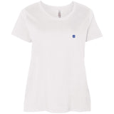 Illustrator Blue Logo 3804 Ladies' Curvy T-Shirt