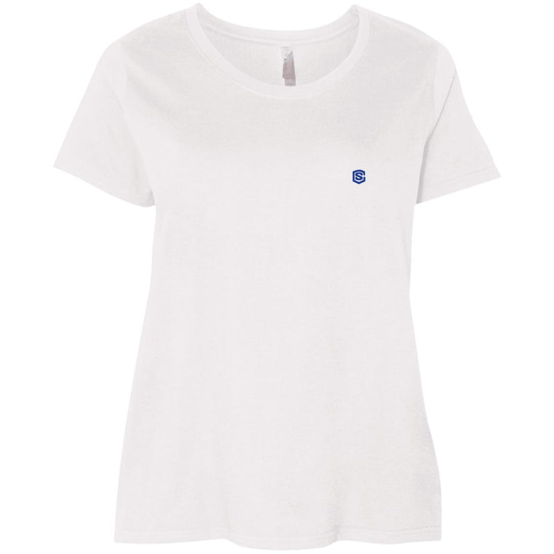 Illustrator Blue Logo 3804 Ladies' Curvy T-Shirt