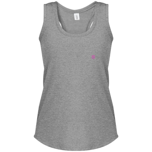 Illustrator Pink Logo DM138L Women's Perfect Tri Racerback Tank