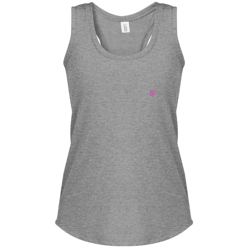 Illustrator Pink Logo DM138L Women's Perfect Tri Racerback Tank