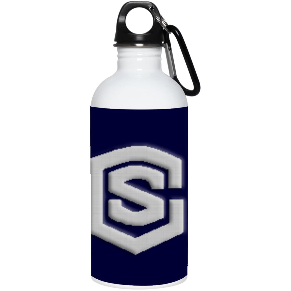 silver (2) 23663 20 oz. Stainless Steel Water Bottle
