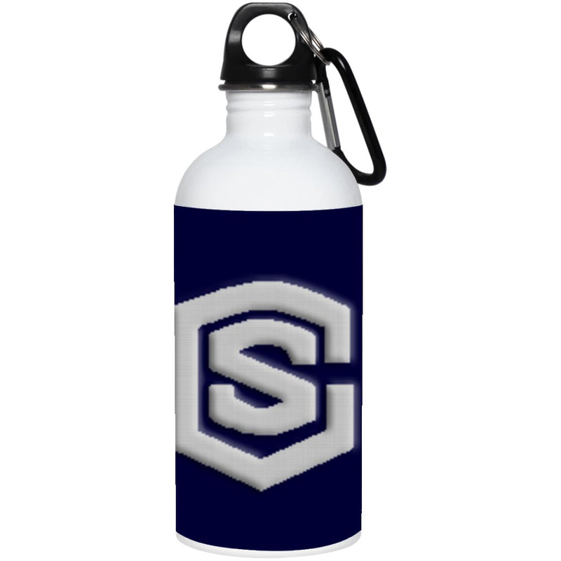 silver (2) 23663 20 oz. Stainless Steel Water Bottle