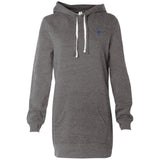 Illustrator Blue Logo PRM65DRS Women's Hooded Pullover Dress