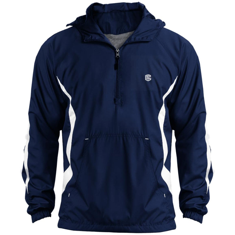 Illustrator Silver Logo JST63 Unisex Colorblock Raglan Anorak Jacket
