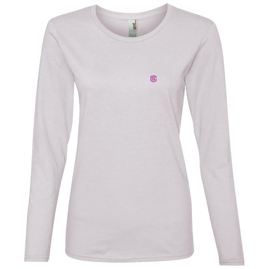 Illustrator Pink Logo 884L Ladies' Lightweight LS T-Shirt