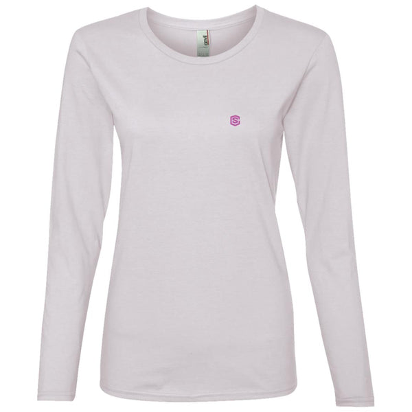 Illustrator Pink Logo 884L Ladies' Lightweight LS T-Shirt