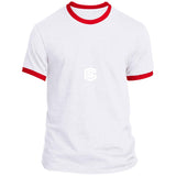 Illustrator White Logo PC54R Ringer Tee