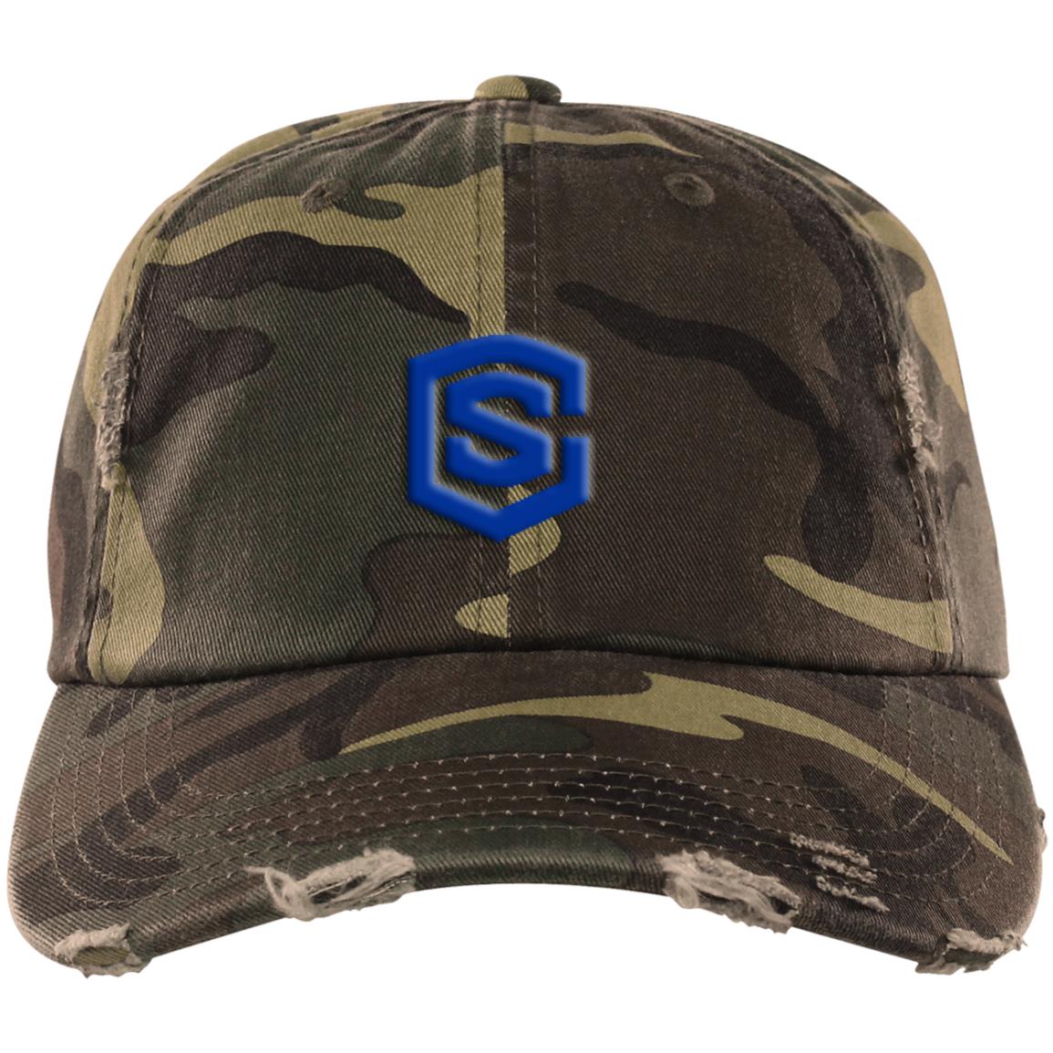 blue (2) DT600 Distressed Dad Cap