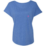 Illustrator Pink Logo NL6760 Ladies' Triblend Dolman Sleeve