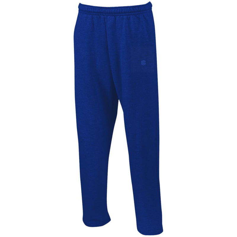 Illustrator Blue Logo G123 Open Bottom Sweatpants with Pockets