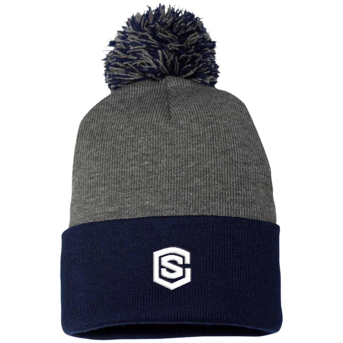 white (2) SP15 Pom Pom Knit Cap