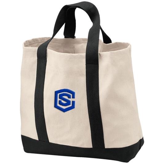 blue (2) B400 2-Tone Shopping Tote