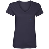 Illustrator Blue Logo 88VL Ladies' V-Neck T-Shirt