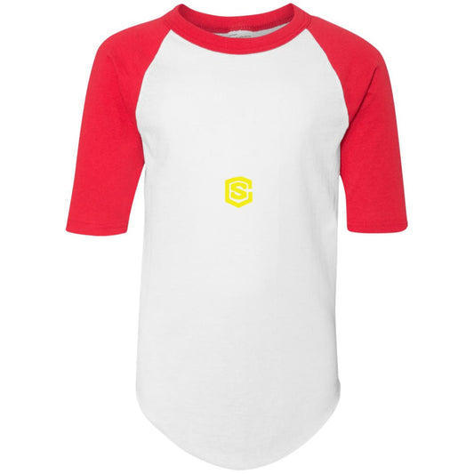 Illustrator Yellow Logo 4421 Youth Colorblock Raglan Jersey