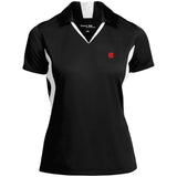 Illustrator Red Logo LST655 Ladies' Colorblock Performance Polo