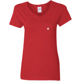 Illustrator White Logo G500VL Ladies' 5.3 oz. V-Neck T-Shirt