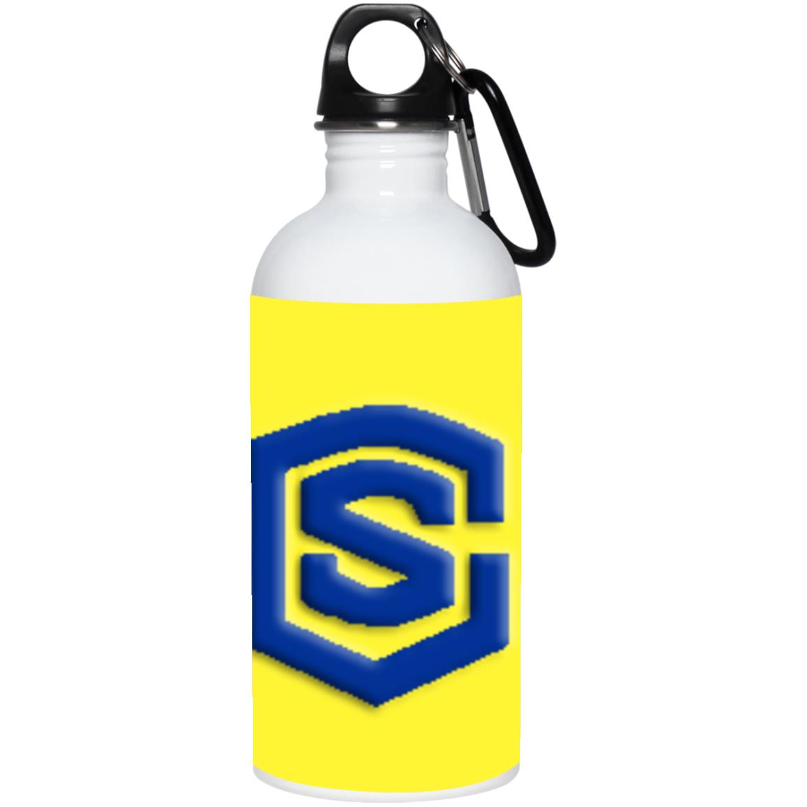 blue (2) 23663 20 oz. Stainless Steel Water Bottle