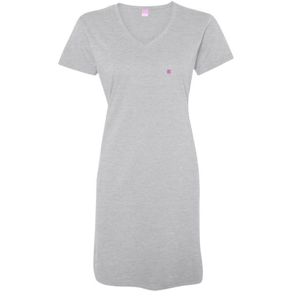 Illustrator Pink Logo 3522 Ladies' V-Neck Fine Jersey Cover-Up