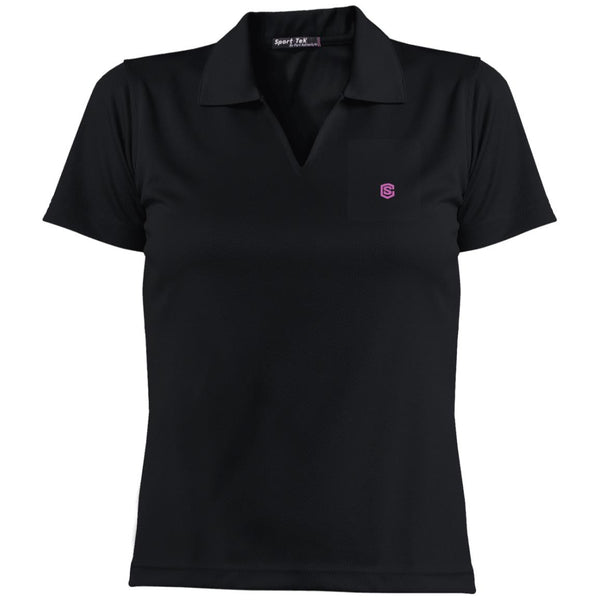 Illustrator Pink Logo L469 Ladies' Dri-Mesh Short Sleeve Polo