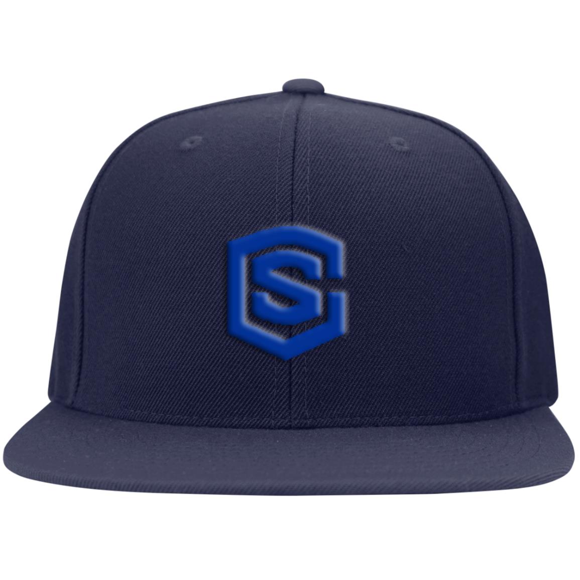 blue (2) STC19 Flat Bill High-Profile Snapback Hat