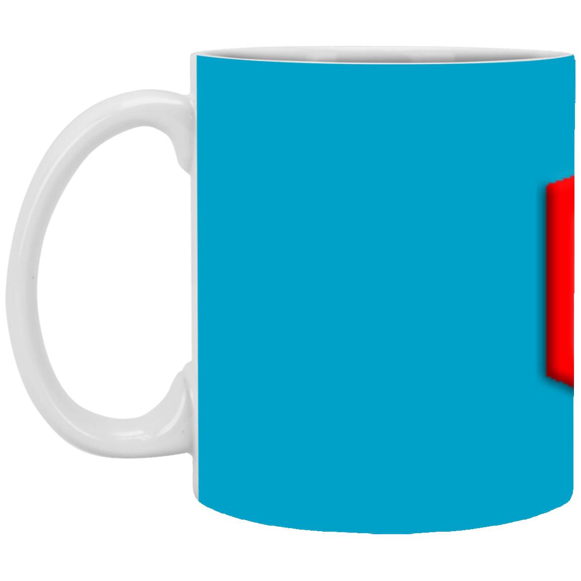 red (2) XP8434 11 oz. White Mug