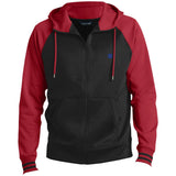 Illustrator Blue Logo ST236 Men's Sport-Wick® Full-Zip Hooded Jacket