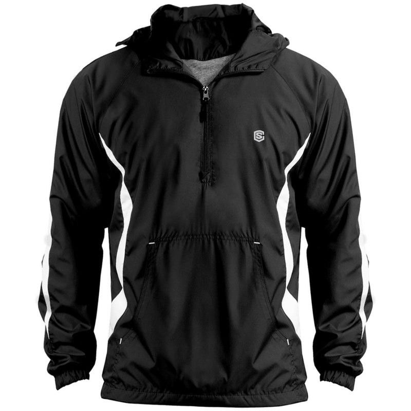 Illustrator Silver Logo JST63 Unisex Colorblock Raglan Anorak Jacket