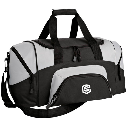 white (2) BG990S Small Colorblock Sport Duffel Bag