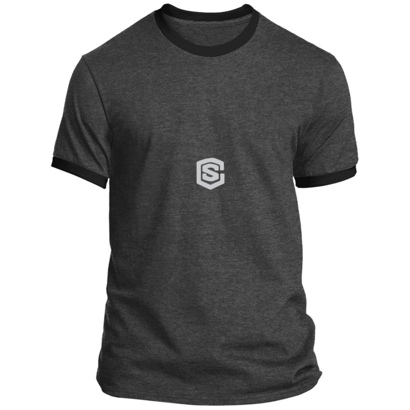 Illustrator Silver Logo PC54R Ringer Tee