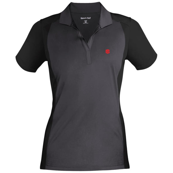 Illustrator Red Logo LST652 Ladies' Colorblock Sport-Wick Polo