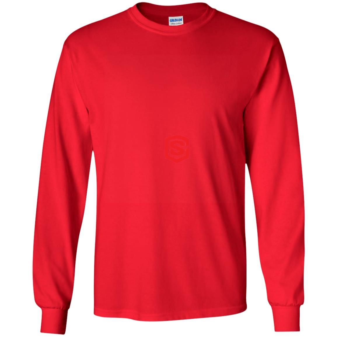 Illustrator Red Logo G240B Youth LS T-Shirt