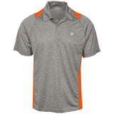 Illustrator Silver Logo ST665 Heather Moisture Wicking Polo