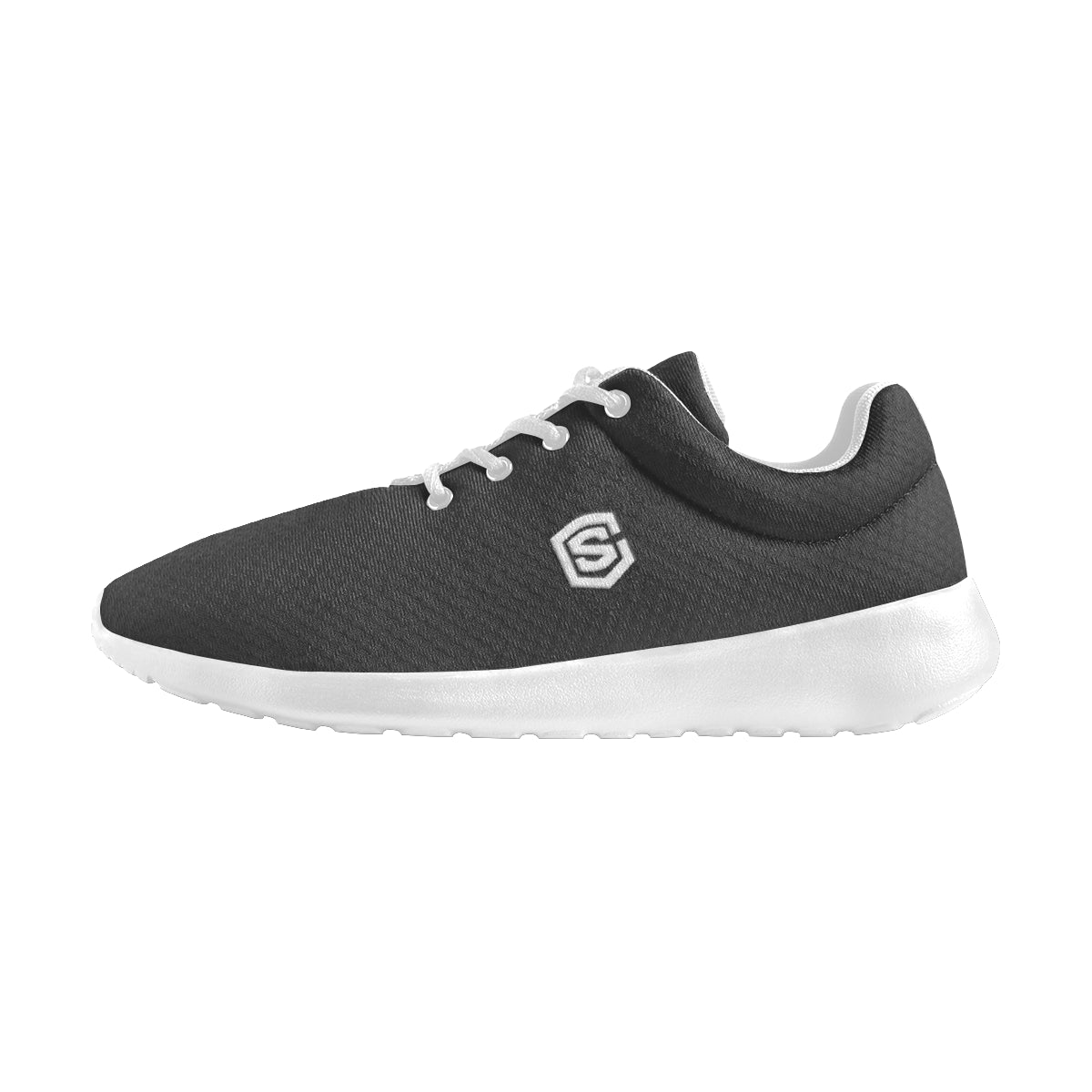 white logo Women's Athletic Shoes (Model 0200)