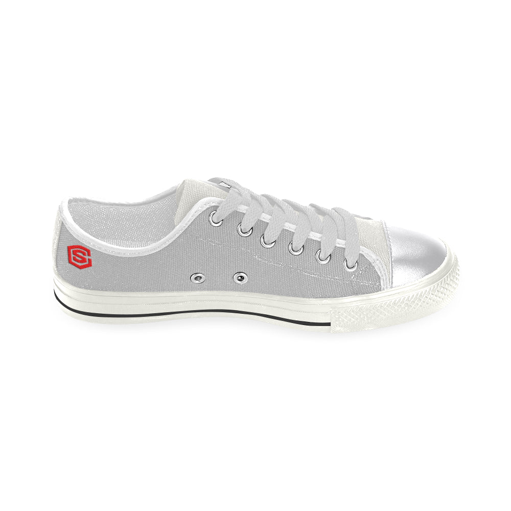 red logo Women's Classic Canvas Shoes (Model 018)
