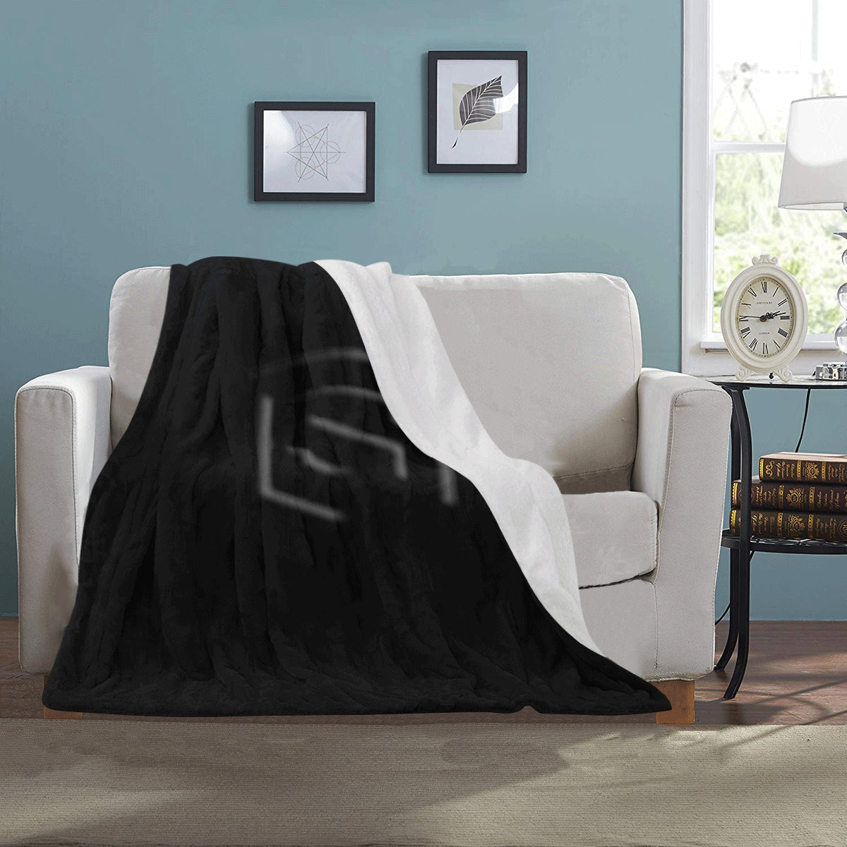 Black Ultra-Soft Micro Fleece Blanket with Black Logo Ultra-Soft Micro Fleece Blanket 30"x40"