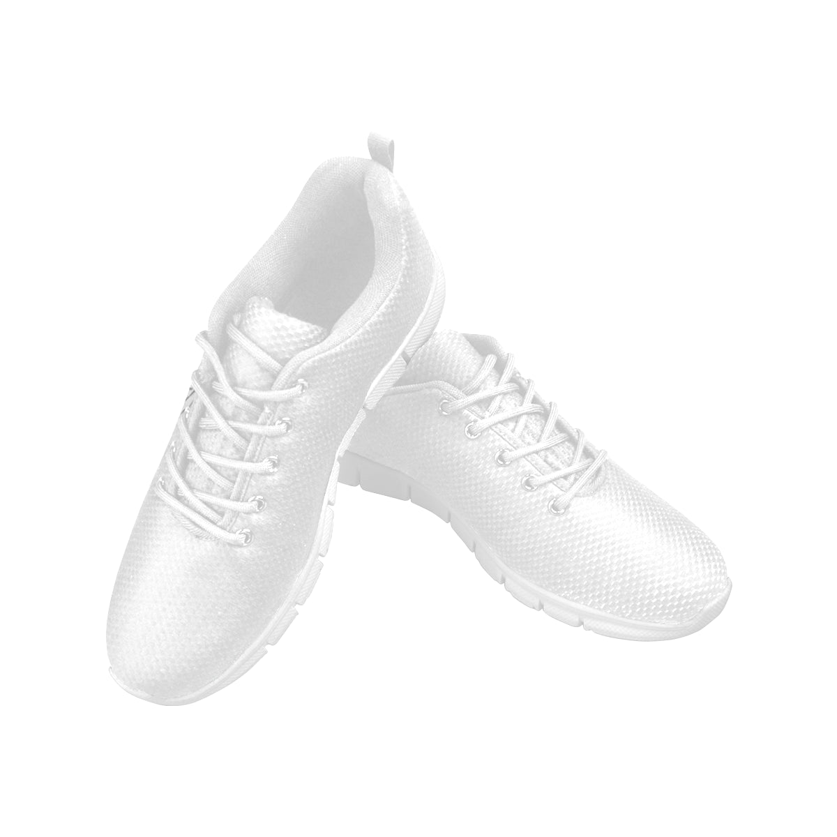 white logo Women's Breathable Running Shoes (Model 055)