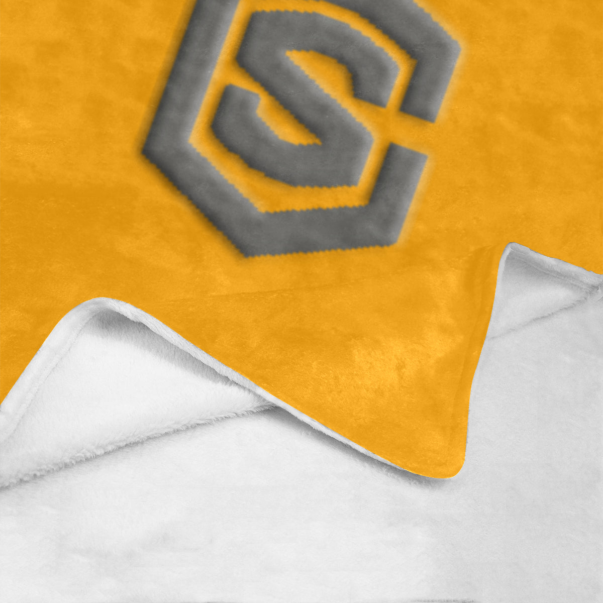 Orange Ultra-Soft Micro Fleece Blanket with Gray Logo Ultra-Soft Micro Fleece Blanket 30"x40"