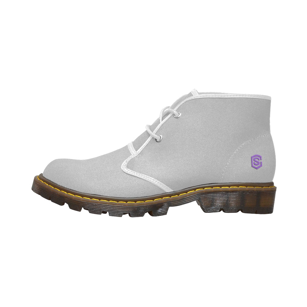 purple Men's Canvas Chukka Boots (Model 2402-1)