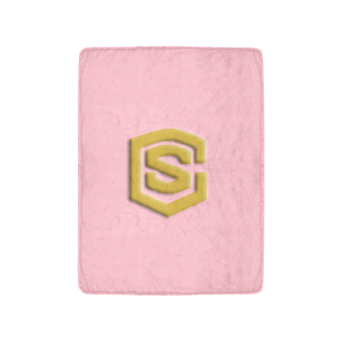 Pink Ultra-Soft Micro Fleece Blanket with Gold Logo Ultra-Soft Micro Fleece Blanket 30"x40"