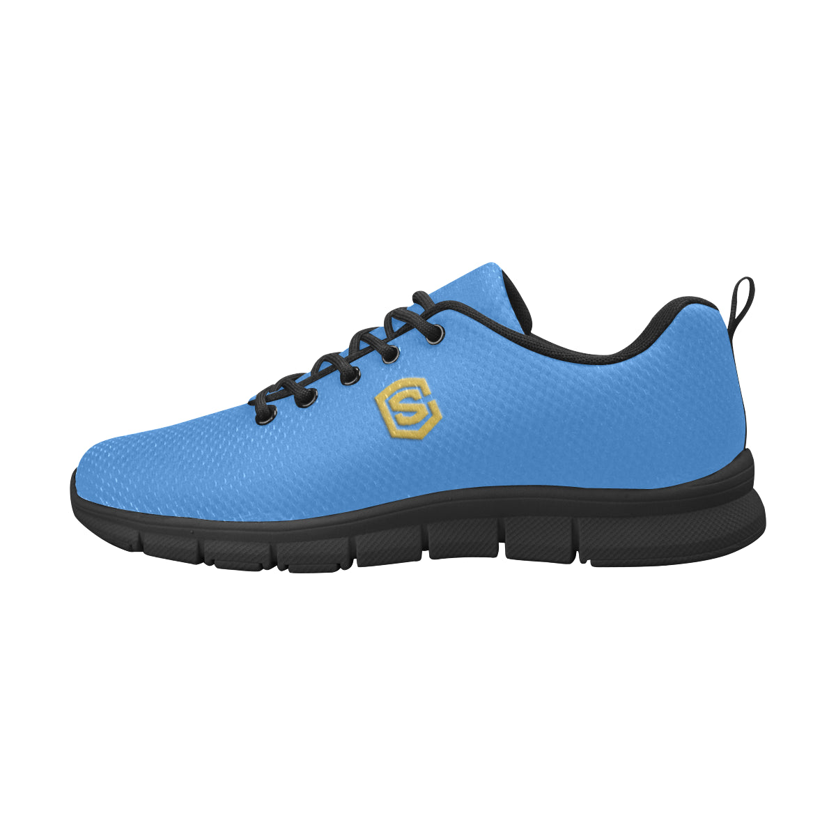 gold logo Men's Breathable Running Shoes (Model 055)