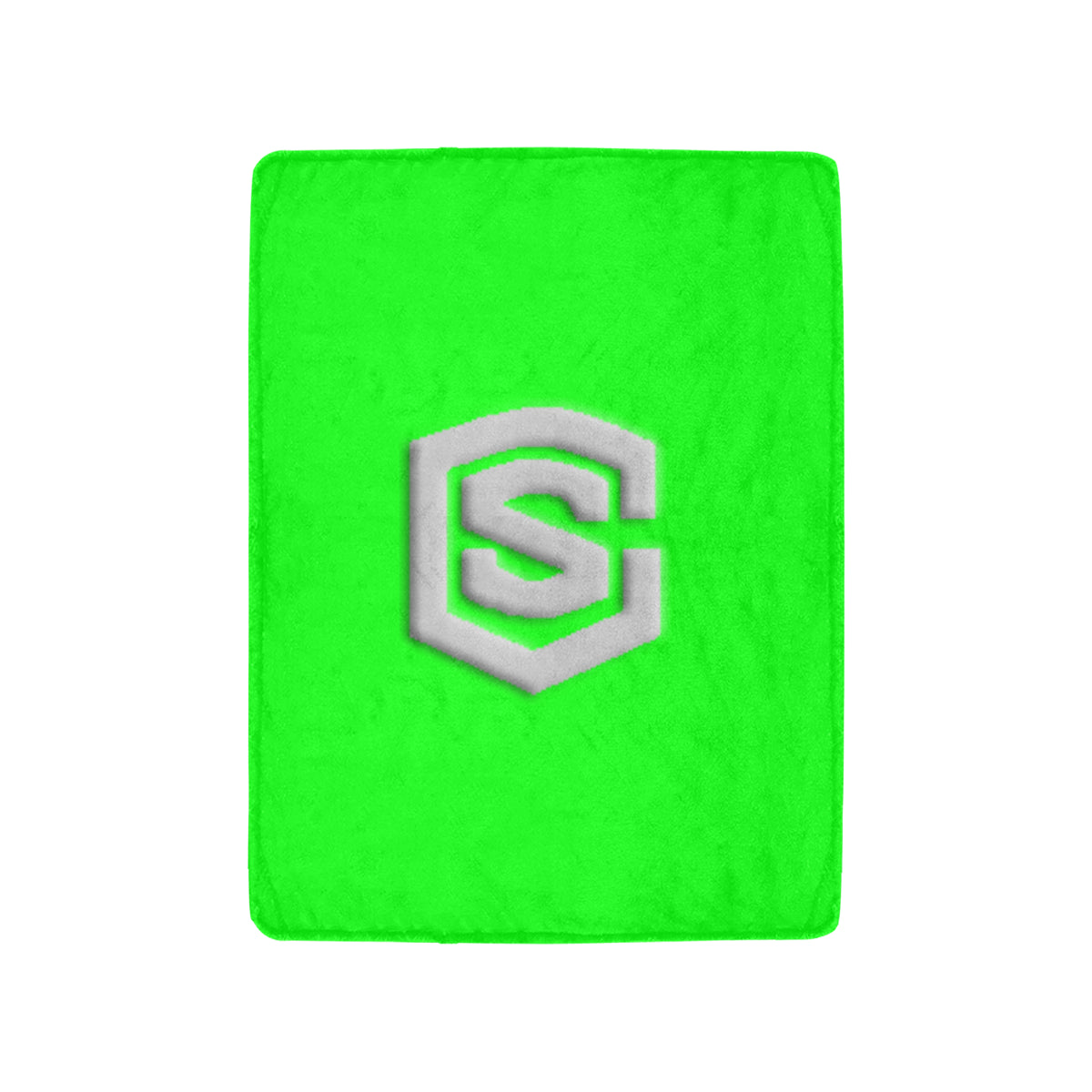 Green Ultra-Soft Micro Fleece Blanket with Silver Logo Ultra-Soft Micro Fleece Blanket 30"x40"