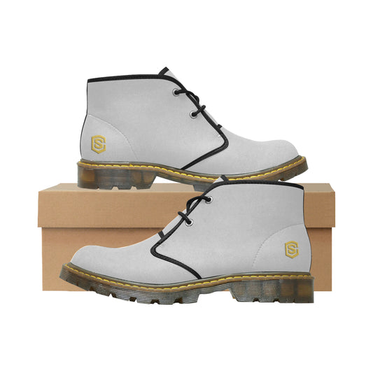 gold logo Women's Nubuck Chukka Boots (Model 2402)