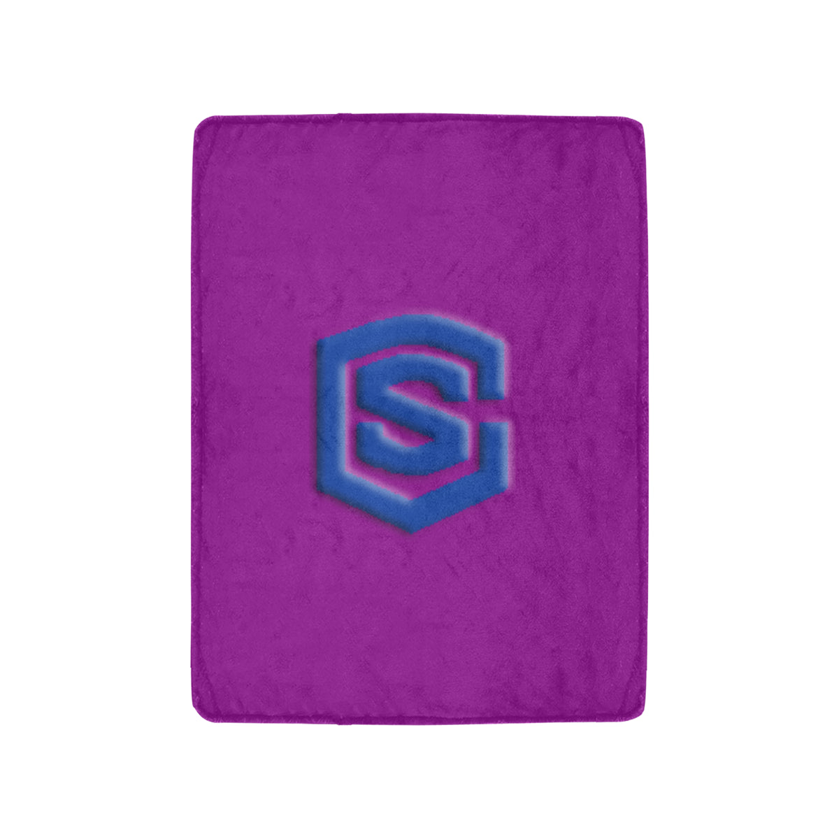 Purple Ultra-Soft Micro Fleece Blanket with Blue Logo Ultra-Soft Micro Fleece Blanket 30"x40"