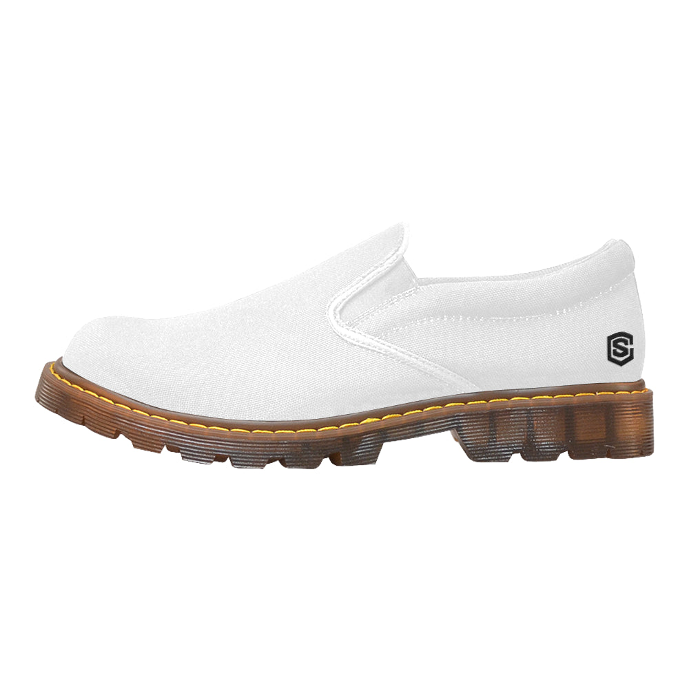 black logo Martin Women's Slip-On Loafer (Model 12031)