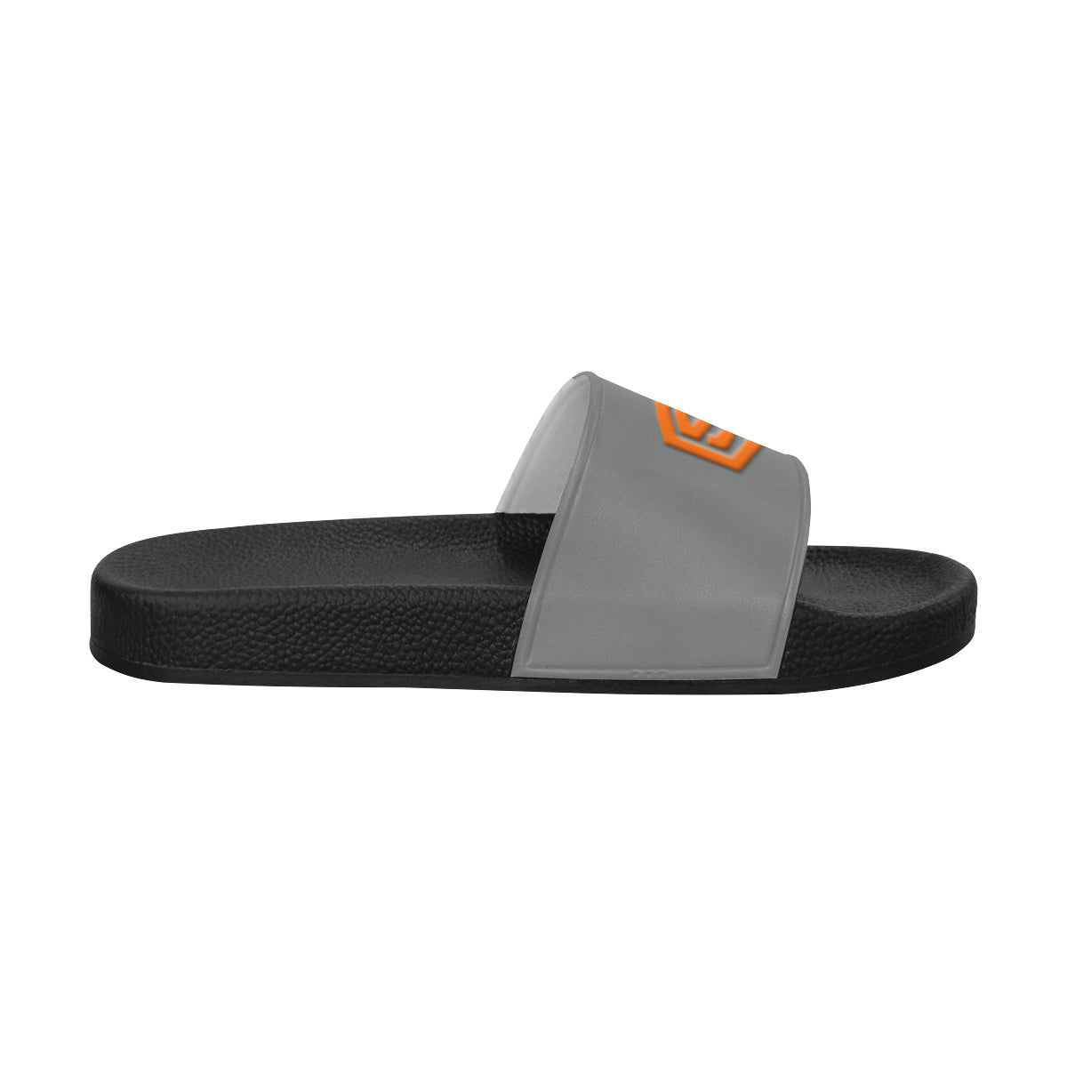orange logo Men's Slide Sandals (Model 057)